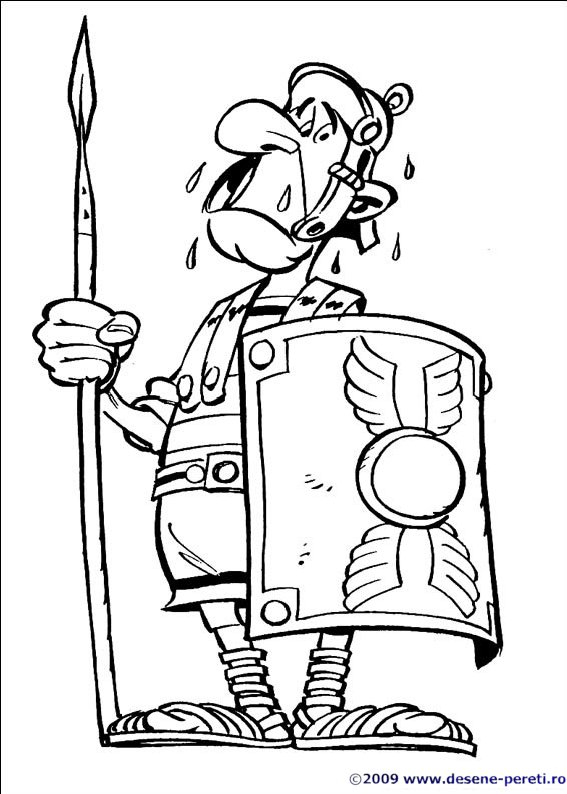 asterix desene colorat